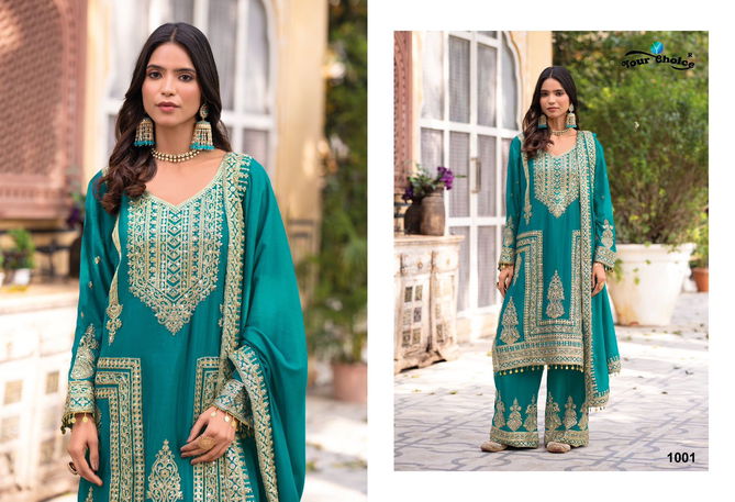 Icon By Your Choice Chinon Designer Salwar Kameez Wholesale In India